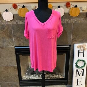 Pink Sew in Love shirt, size large
